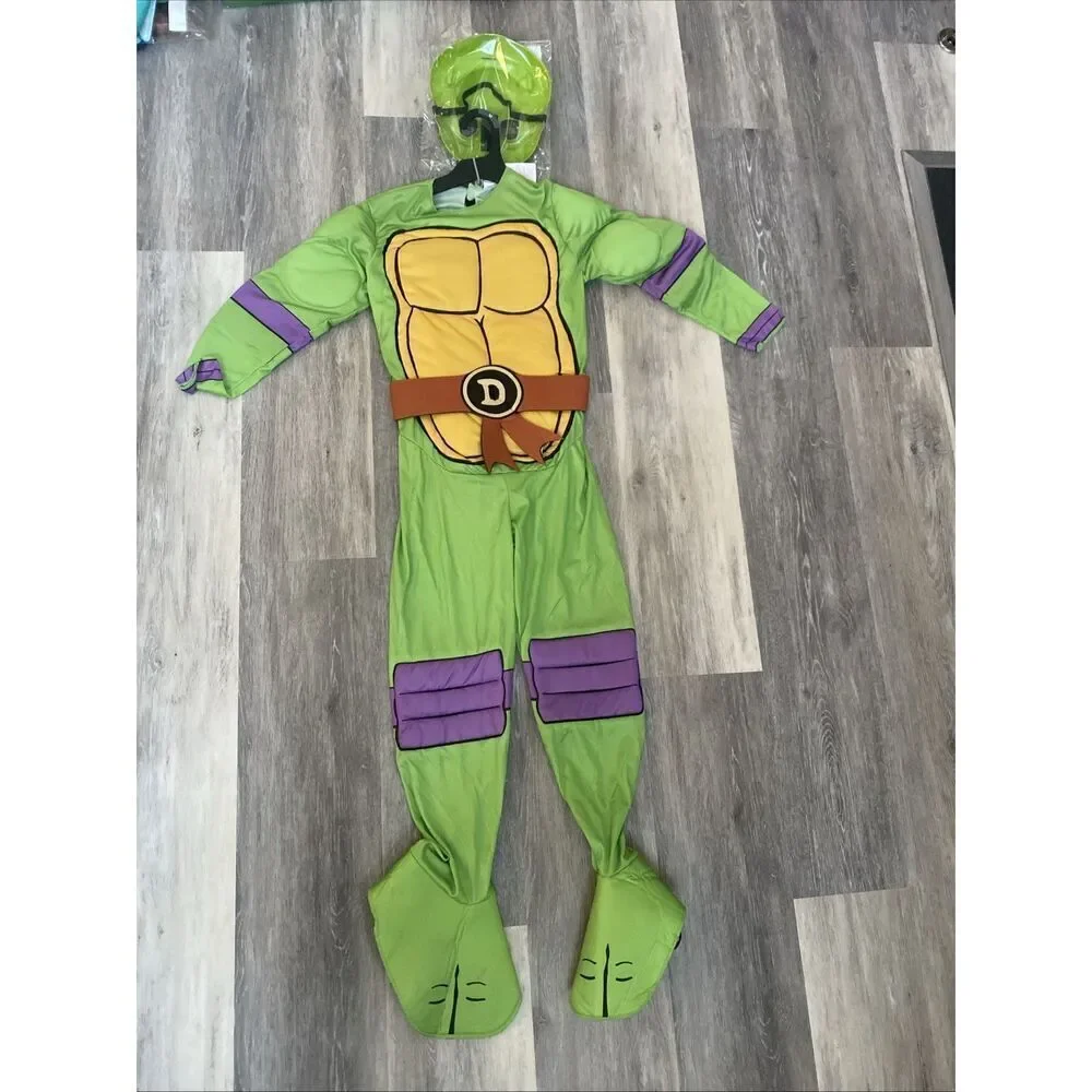 Donatello Teenage Mutant Ninja Turtles New Padded Costume kids Boy's Large 10/12